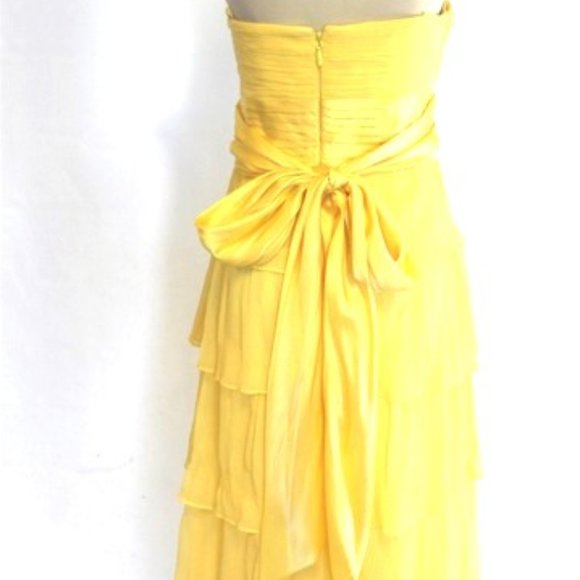 BCBG MAXAZRIA Pale Lime Evening Formal Gown - Picture 2 of 12